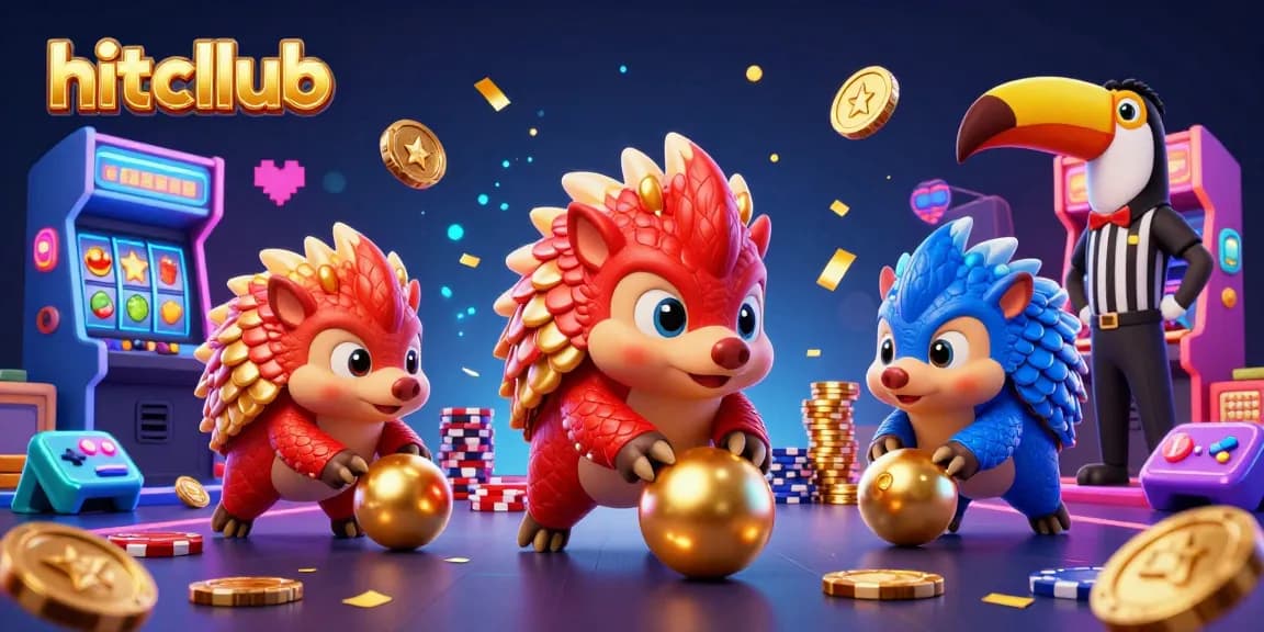 Experience the excitement of hitcllub as rival pangolins battle through casino chips and win golden prizes!