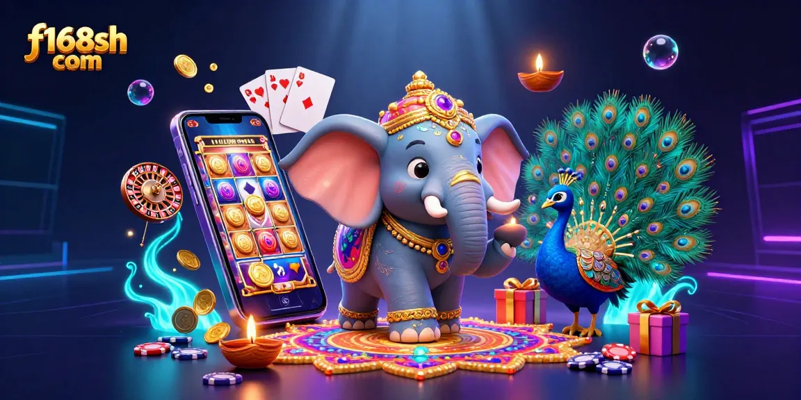 Experience thrilling slots at f168sh com with vibrant games, golden coins, and celebrating visuals.