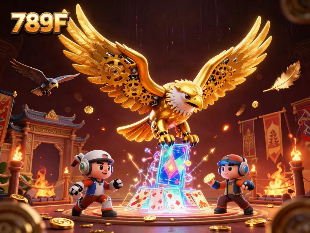 Experience thrilling gaming at 789F with a vibrant scene showcasing casino elements.