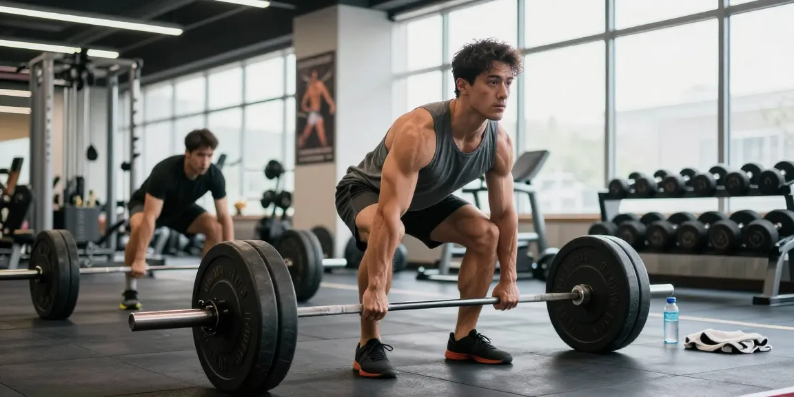 Prime Pharma Steroids voor bodybuilding in moderne gym met krachttraining.