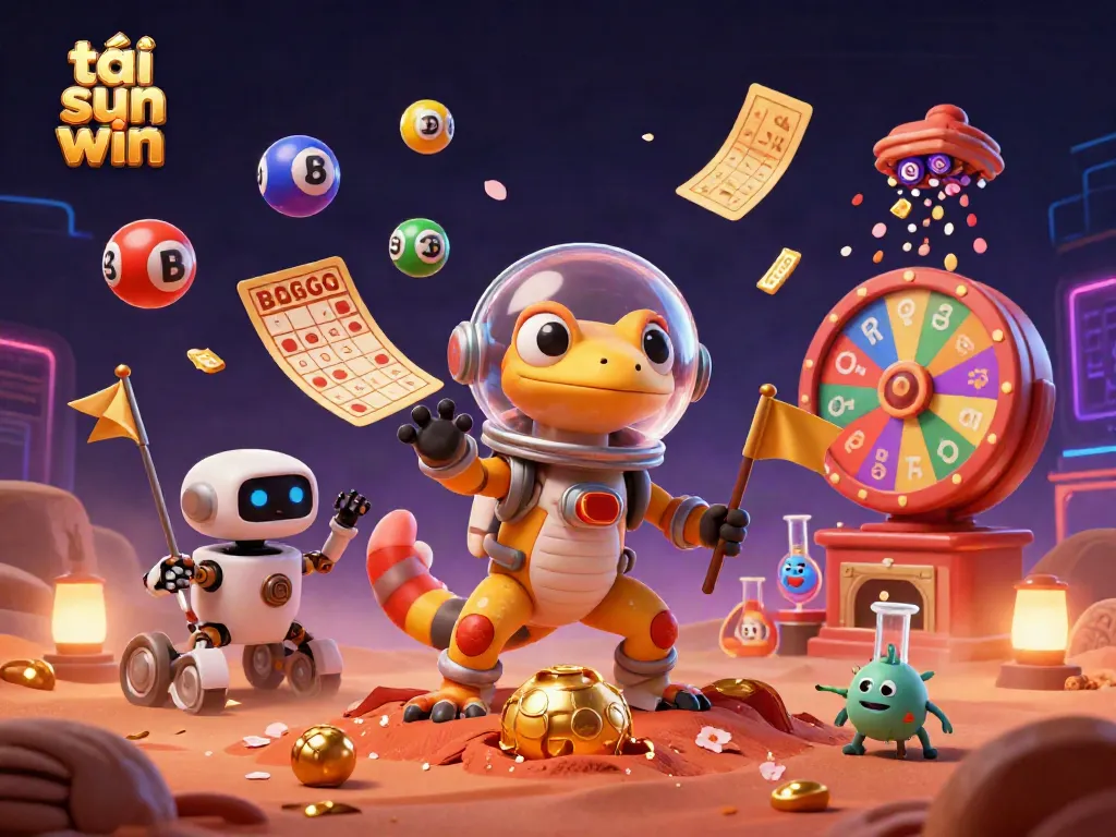 Experience the excitement of tải sun win as the Martian gecko uncovers a golden casino on Mars.
