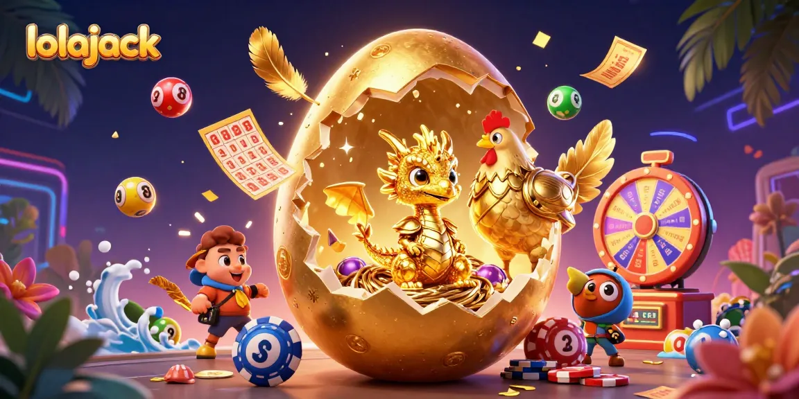 Play at lolajack and enjoy a lively casino scene with a golden dragon and vibrant game elements.